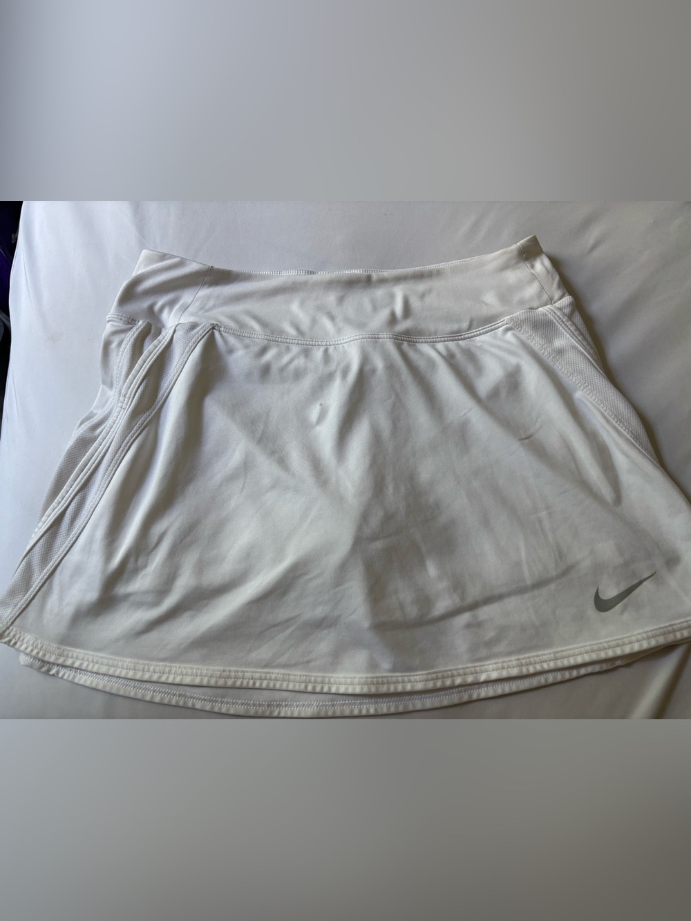 Nike White Dri-FIT Athletic Skort